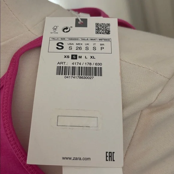 Zara Pink Halter Bodysuit - Picture 2 of 2